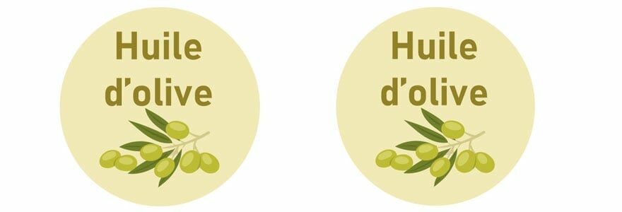 étiquette pour huile d'olive